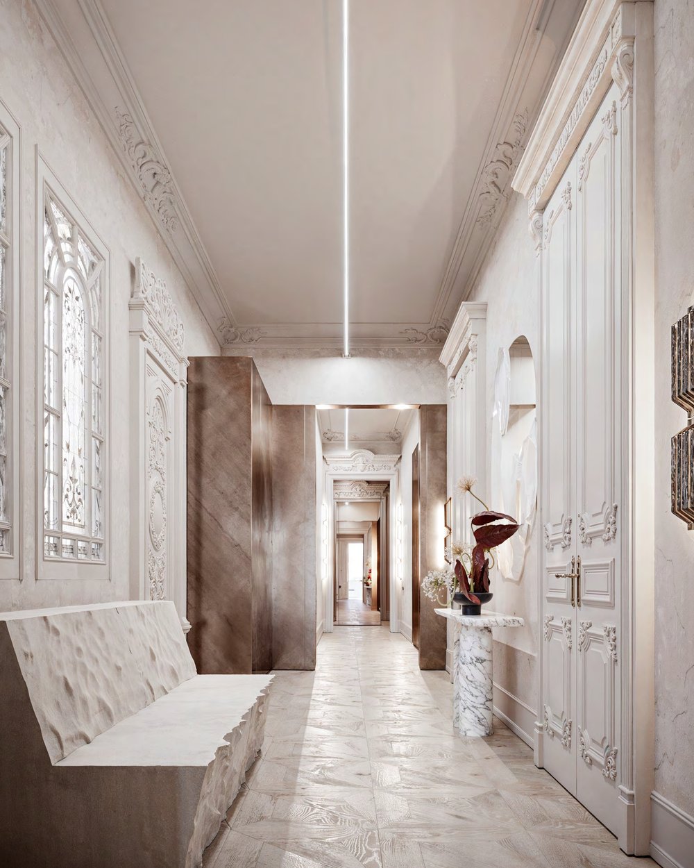 Interior del piso en el Eixample de Barcelona